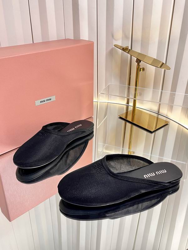 2026 MiuMiu Half Slippers 0817